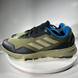 Adidas Tracefinder Mens Size 12 Trail Running Shoes Green Hiking Sneakers TWICE